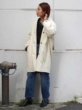 「Ungrid（アングリッド）のアイテム（ブルゾン）」を使った、Ungrid STAFFさん（レディース・160cm）の秋コーディネート