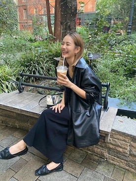 「Ungrid（アングリッド）のアイテム（ブルゾン）」を使った、Ungrid STAFFさん（レディース・155cm）の秋コーディネート