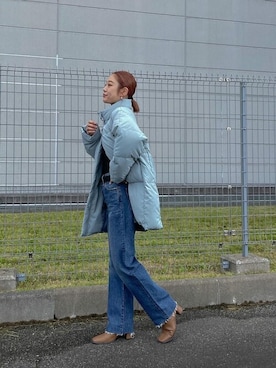 「Ungrid（アングリッド）のアイテム（ダウンジャケット/コート）」を使った、Ungrid STAFFさん（レディース・164cm）の秋コーディネート