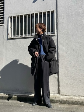 「Ungrid（アングリッド）のアイテム（ダウンジャケット/コート）」を使った、Ungrid STAFFさん（レディース・162cm）の秋コーディネート