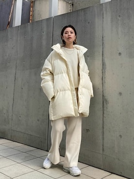 「Ungrid（アングリッド）のアイテム（ダウンジャケット/コート）」を使った、Ungrid STAFFさん（レディース・160cm）の秋コーディネート