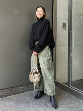 Ungrid STAFFさん（レディース・158cm）の秋コーディネート