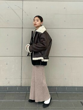 Ungrid STAFFさん（レディース・152cm）の冬コーディネート