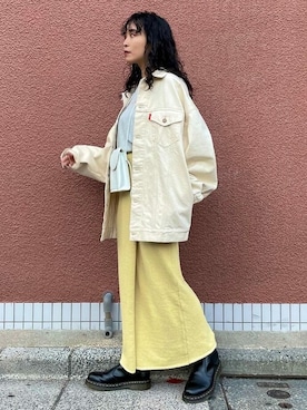 Ungridのデニムジャケット（ホワイト系）を使った人気ファッション 
