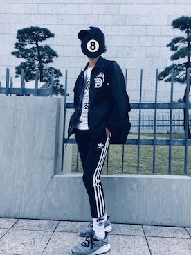 「STUSSY（ステューシー）のアイテム（その他アウター）」を使った、dropstoneさん（メンズ・175cm）の秋コーディネート