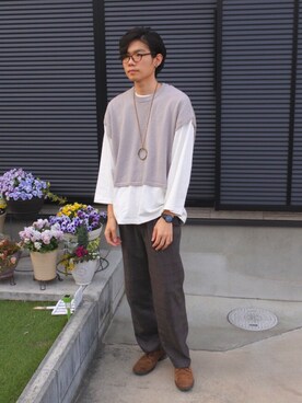 げんさん（メンズ・185cm）の春コーディネート