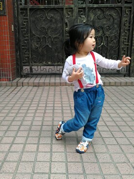 「Onitsuka Tiger（オニツカタイガー）のアイテム（スニーカー、オレンジ系）」を使った、juliusbabyさん（レディース）の春コーディネート