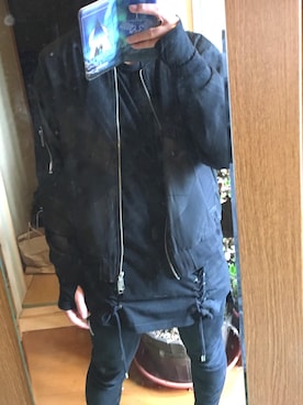 「PARADOX（パラドックス）のアイテム（ブルゾン）」を使った、松凪さん（メンズ・169cm）の冬コーディネート
