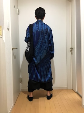 「アイテム（メッセンジャーバッグ）」を使った、松凪さん（メンズ・169cm・10代）の春コーディネート