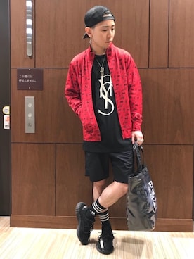 「ポーター」｜「アイテム（ブルゾン）」を使った、kokoheiさん（メンズ・170cm）の夏コーディネート