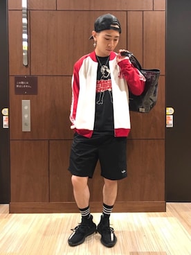 「ポーター」｜「アイテム（ブルゾン）」を使った、kokoheiさん（メンズ・170cm）の夏コーディネート