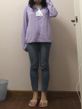 「UNIQLO（ユニクロ）のアイテム（スタジャン）」を使った、Loisさん（レディース・160cm）の春コーディネート