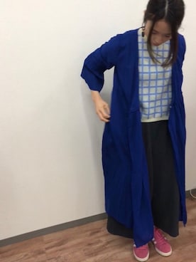 「シャツカーディガン」｜「アイテム（アクセサリー）」を使った、w_ayyyさん（レディース・162cm）の春コーディネート