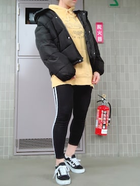 「SpRay（スプレイ）のアイテム（ダウンジャケット/コート）」を使った、 🌼 𝕞 𝕚 𝕟 𝕒 🌼さん（レディース・163cm）の冬コーディネート