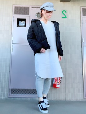 「SpRay（スプレイ）のアイテム（ダウンジャケット/コート）」を使った、 🌼 𝕞 𝕚 𝕟 𝕒 🌼さん（レディース・163cm）の冬コーディネート