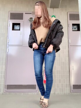 「SpRay（スプレイ）のアイテム（ダウンジャケット/コート）」を使った、 🌼 𝕞 𝕚 𝕟 𝕒 🌼さん（レディース・163cm）の冬コーディネート