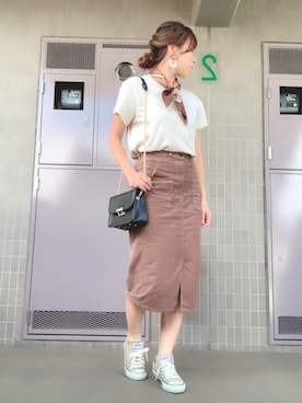 「秋のカフェオレコーデ」｜「アイテム（財布/小物）」を使った、 🌼 𝕞 𝕚 𝕟 𝕒 🌼さん（レディース・163cm）の秋コーディネート