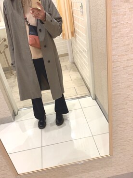 「SHAREEF（シャリーフ）のアイテム（バッグ）」を使った、しずくさん（メンズ・175cm）の冬コーディネート