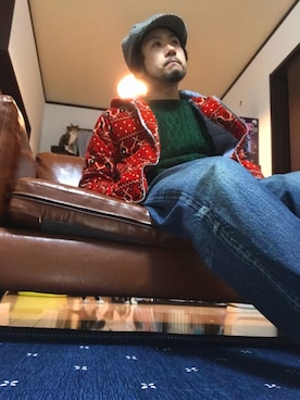 「ペット」｜「アイテム（その他）」を使った、HIDEさん（メンズ・166cm）の冬コーディネート