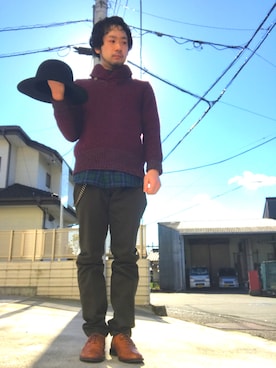 「正月」｜「アイテム（その他）」を使った、HIDEさん（メンズ・166cm）の冬コーディネート