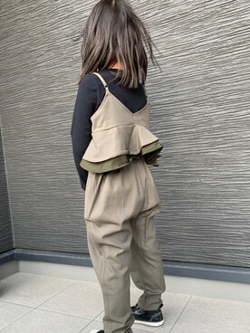サロペット オーバーオールを使った 韓国風コーデ の人気ファッションコーディネート Wear