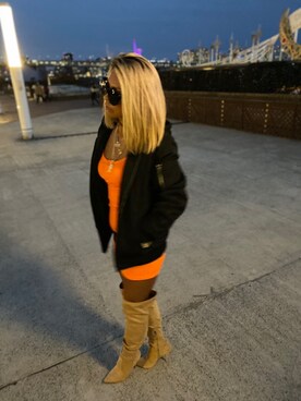 「FOREVER 21（フォーエバー トゥエンティーワン）のアイテム（ノーカラージャケット）」を使った、doughboyさん（メンズ・170cm）の冬コーディネート