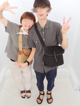 「MASTER&Co（マスターアンドコー）のアイテム（財布/小物）」を使った、アサイーさん（レディース・163cm）の春コーディネート