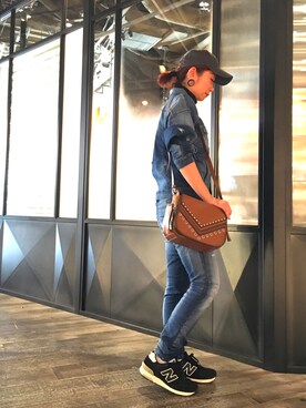 「デニムから始まったライフスタイルブランド」｜「アイテム（デニムジャケット）」を使った、YuRiさん（レディース・155cm）の冬コーディネート