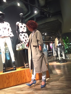 「デニムから始まったライフスタイルブランド」｜「アイテム（その他アウター）」を使った、YuRiさん（レディース・155cm）の春コーディネート