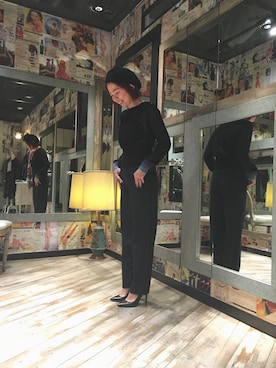 「デニムから始まったライフスタイルブランド」｜「アイテム（パンプス）」を使った、YuRiさん（レディース・155cm）の秋コーディネート