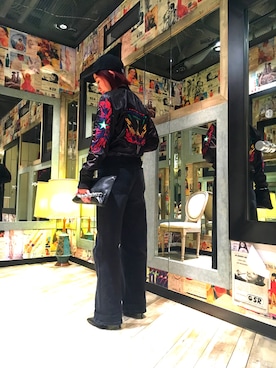 「デニムから始まったライフスタイルブランド」｜「アイテム（ジャケット/アウター）」を使った、YuRiさん（レディース・155cm）の春コーディネート