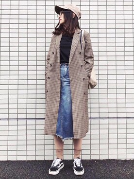 「シアタープロダクツ(THEATRE PRODUCTS)」｜「アイテム（キャップ）」を使った、kayocoさん（レディース・153cm）の秋コーディネート