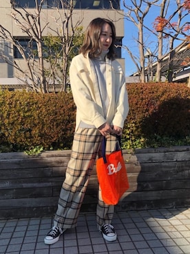中西 花怜さん（レディース・168cm）の冬コーディネート