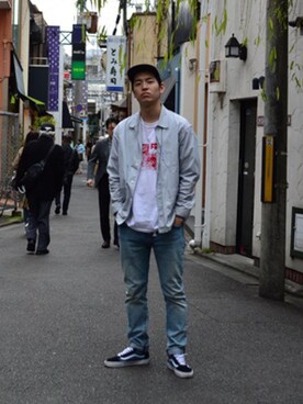 「CHEVRE（シェーブル）のアイテム」を使った、2754さん（メンズ・179cm）の春コーディネート