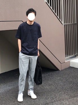 「アイテム（タンクトップ）」を使った、ダイスさん（メンズ・185cm）の夏コーディネート