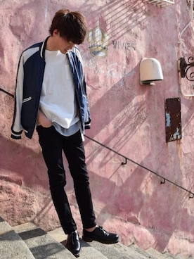 「BEAMS」｜「アイテム（タイツ/ストッキング）」を使った、Dさん（メンズ・178cm）の春コーディネート
