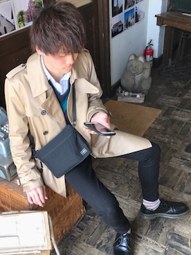 「Marc by Marc Jacobs（マークバイマークジェイコブス）のアイテム（アクセサリー）」を使った、Dさん（メンズ・178cm）の春コーディネート