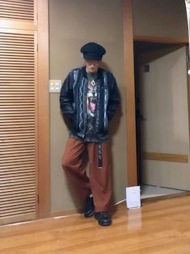 「COOGI（クージー）のアイテム（ブルゾン）」を使った、みっきーさん（メンズ・166cm）の秋コーディネート
