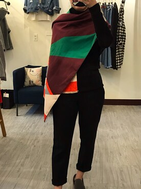 「老Maryのアイテム（その他、その他）」を使った、老Mary さん（レディース・160cm）の冬コーディネート
