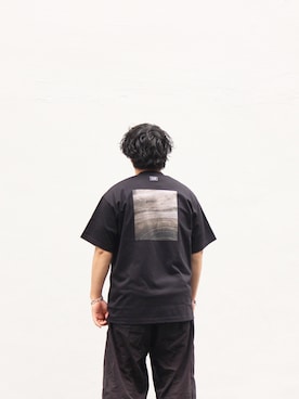 「CLANE（クラネ）のアイテム（トップス）」を使った、カキモト フウゴさん（メンズ・172cm）の春コーディネート