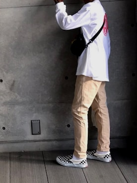「乱痴気（ランチキ）のアイテム（トップス）」を使った、アマチュアさん（メンズ・165cm）の秋コーディネート