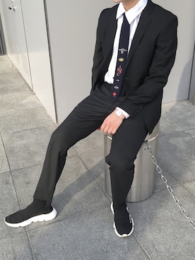 「アイテム（フォーマルスーツ/小物）」を使った、kxntさん（メンズ・170cm・10代）の春コーディネート