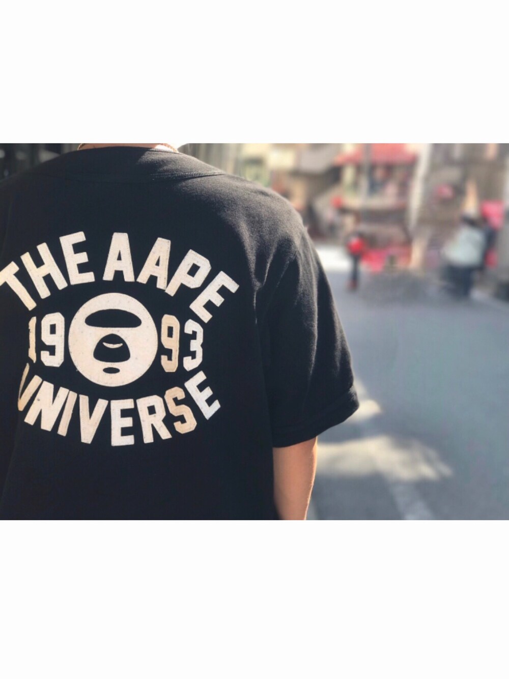 「下北沢散歩」｜「AAPE BY A BATHING APEのアイテム（その他トップス、ブラック系）」を使った、やすさん（メンズ・160cm）の夏コーディネートの1枚目の写真