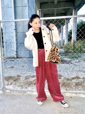 その他パンツ ピンク系 を使った 高校生 の人気ファッションコーディネート 季節 9月 11月 Wear