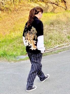 シェフパンツ ストライプ を使ったレディース人気ファッションコーディネート Wear
