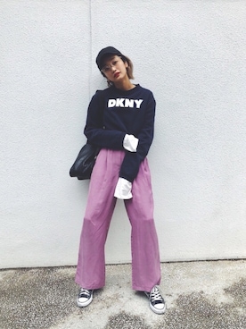 「AMAIL（アマイル）のアイテム」を使った、aiinoshimaさん（レディース・166cm）の春コーディネート