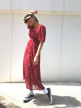 「AMAIL（アマイル）のアイテム」を使った、aiinoshimaさん（レディース・166cm）の春コーディネート