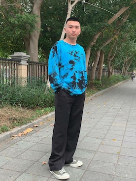 「AES（エーイーエス）のアイテム」を使った、安安您好さん（メンズ・170cm）の冬コーディネート