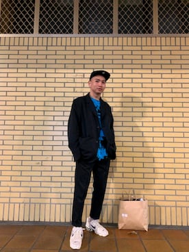 「AES（エーイーエス）のアイテム」を使った、安安您好さん（メンズ・170cm）の春コーディネート