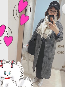 「A part by（アパートバイ）のアイテム（ステンカラーコート）」を使った、tomoco◟́◞̀♡さん（レディース・167cm）の春コーディネート